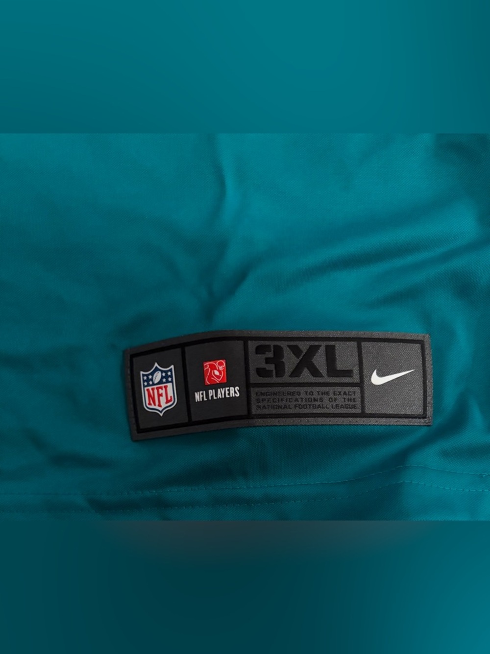 Nike Authentic Miami Dolphins Tua Tagovailoa #1 Aqua NFL Football Men’s Sz: 3XL - Picture 4 of 6